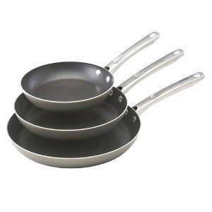 Farberware Skillet Set Triple Pack with Stainless Handles