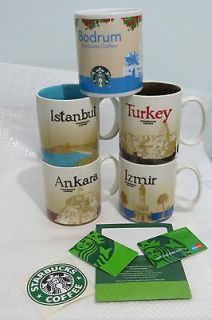 Starbucks Icon Collectors Series City Mugs Turkey Istanbul Ankara 