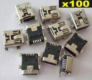 Mini USB B 5Pin SMT PCB Socket Connector/USB SMD slot Connector 