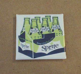 Sprite Soda FRIDGE MAGNET matchbook sign drink bottle cap vintage 