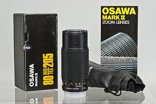 Mamiya E Mount Osawa MC 80 205mm f/4.5 Macro Zoom Lens Used ZE ZE 2 ZE 