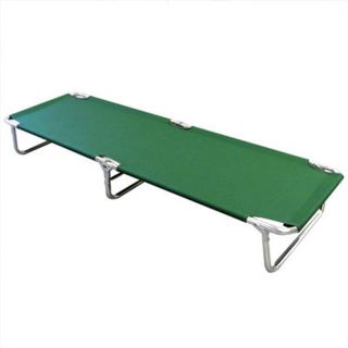 Low Profile Folding Cot Camping Equipment Chair Outdoor Bed Green 