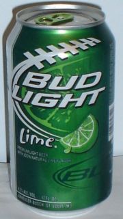 BUD LIGHT LIME 12 OZ BEER CAN # 663341 2012 FOOTBALL CAN