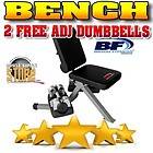   Workout Fitness Dumbbell Bench + Pair of Adjustable 25 lb Dumbbells