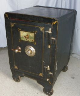 Working Combination Antique Iron Safe