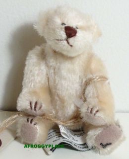 Plush Baby Polar Bear Cottage Collectibles by Ganz Arms are Poseable 