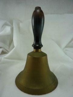 vintage brass school bell in Decorative Collectibles