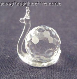 Beautiful Swarovski? Miniature Faceted Snail Figurine