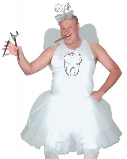 Funny Adult Mens Tooth Fairy Tutu Halloween Costume