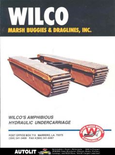 1982 ? Wilco Marsh Buggy Dragline Excavator Brochure