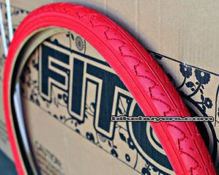 Duro 26x1.50 Colored Tire   RED, for Beach Cruiser Bicycles 