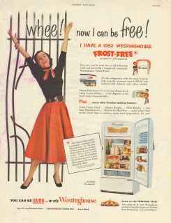 22 Old 1952 KITCHEN & HOME Appliances Print Ads