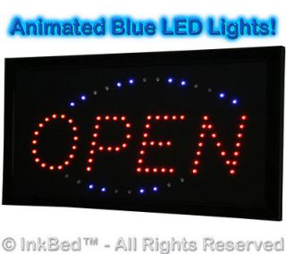 InkBed Professional Electric Bright LED Open Sign Retail Small 