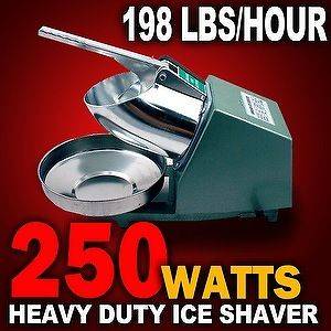New 250W ICE Shaver Machine Sno Snow Cone Maker Crusher Smasher 
