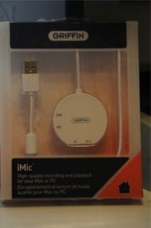 Griffin Technology iMic USB 1.0/1.1 (GC16031) Sound Card for MAC or PC