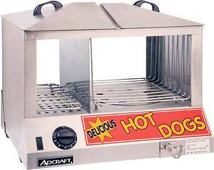 Adcraft HDS 1000W Commercial Hot Dog Steamer Holds 100