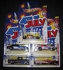 HOT WHEELS 2012 4TH of JULY complete set of 5 Kroger Exclusive 164 