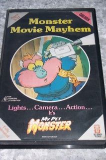 MY PET MONSTER MONSTER MOVIE MAYHEM VHS VIDEO