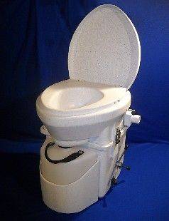 NATURES HEAD DRY COMPOSTING TOILET SPIDER HANDLE WHITE GRANITE NEW 