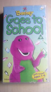 BARNEY   GOES TO SCHOOL   VHS VIDEO   SPECIAL OFFER