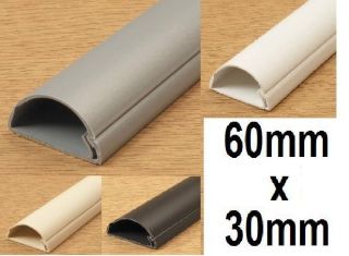 NEW Plasma TV cable conduit cover tidy trunking x 90cm long (approx 35 