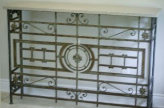 Antique Architectural Salvage 57 Portuguese Iron Balcony Sideboard 