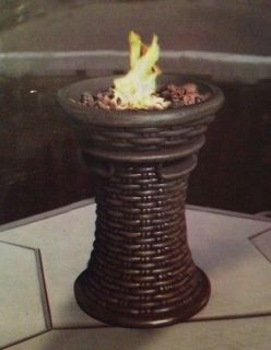 TABLETOP FIREBOWL TABLE PROPANE FIRE PIT BASKET HEATER OUTDOOR PATIO 