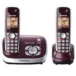 Panasonic KX TG6572R DECT 6.0 Plus Cordless Phone, RED