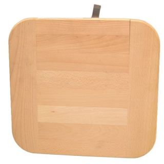 LARSON 15 1/4 X 14 1/2 INCH SOLID WOOD BOAT CUTTING BOARD STOVE COVER 
