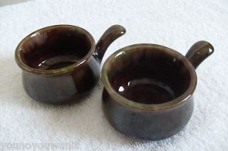 Vtg Beauce Beauceware Mini 2 3/4 French Onion Soup Bowls Canada 