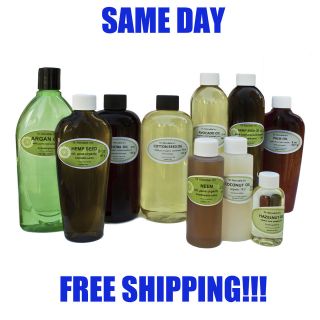 100% PURE ORGANIC CARRIER OILS OVER 20 OILS FROM 2 OZ 4 OZ UP TO 1 