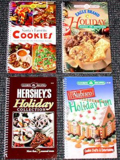 LOT Christmas Holiday Cookbooks DESSERT Baking SWEETS Cookies NEW 