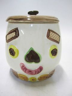 VERY RARE Vintage Napco Cookie Jar from Japan Happy Smile Face 