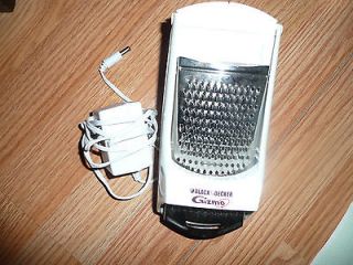 EUC BLACK AND DECKER GIZMO ELECTRIC CHEESE GRATER NICE CHARGES WHITE 