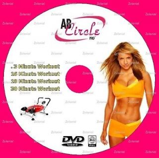 Ab Circle Pro 4 x Workouts on DVD Ab Trak Ab Motion Ab Fitness