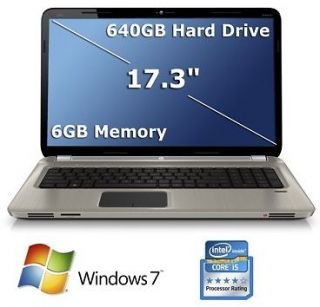 HP PAVILION DV7 6C66NR INTEL CORE i5 2450M 2.5GHz 6GB 640GB WEBCAM 17 