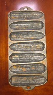 Cast iron corn cob corn bread baking pan tray Wagner Ware USA vintage