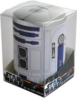 NEW* Star Wars R2 D2 R2D2 Metal Can Cooler / Stubby Holder   Ikon