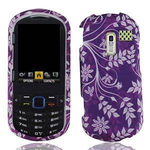 Purple Leaf Faceplate Hard Shell Cover Phone Case for Samsung R455C 