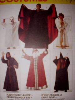 McCalls Pattern Halloween Costume Dracula Angel Ghost