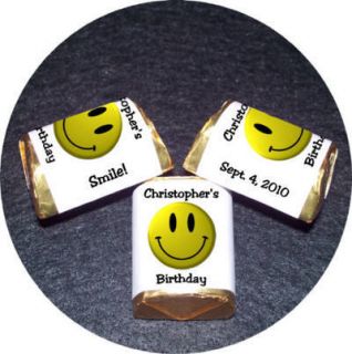 BIRTHDAY PARTY FAVORS Candy Wrappers SMILEY FACE smile