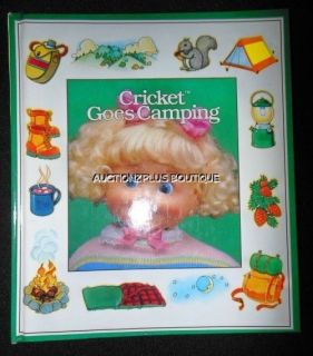 PLAYMATES DOLL CRICKET GOES CAMPING HARDCOVER BOOK ONLY 1986