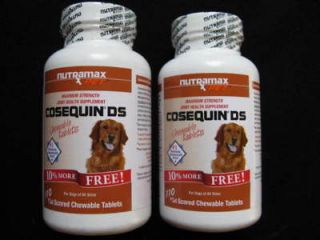 COSEQUIN DS MAX DOG HIP JOINT VITAMIN 220 TAB ,NEW FACTORY SEALED