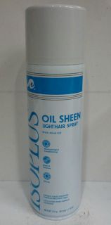 ISOPLUS] OIL SHEEN LIGHT HAIR SPRAY WITH MINK OIL BODY & VOLUME 11OZ