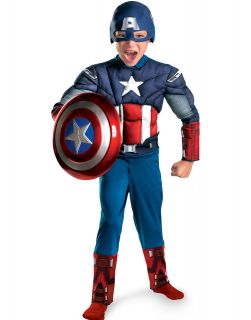 Marvel Captain America Avengers Classic Muscle Child Halloween Costume 