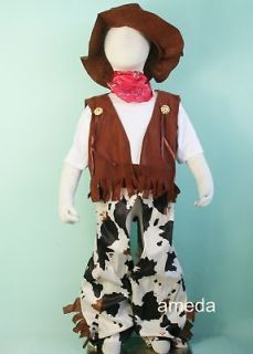 HALLOWEEN COWBOY DRESS UP COSTUME 6PC BIRTHDAY PARTY FANCY OUTFIT 1 