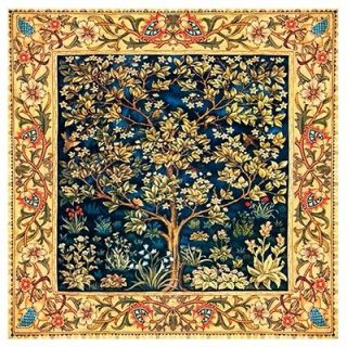 William Morris Arts and Crafts Tree of Life Counted Cross Stitch Chart