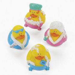   Rubber Duckies Salon Hot tub Birthday party cake toppers decorating