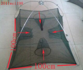   （39.3X39.3）Crab fish Minnow Fishing Trap Cast Net Can be folded