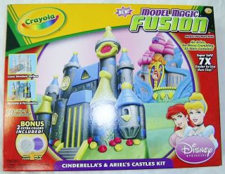 CRAYOLA MODEL MAGIC FUSION Disney Princess Castles CINDERELLA ARIEL 